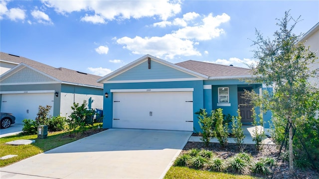 view of front of house featuring a garage