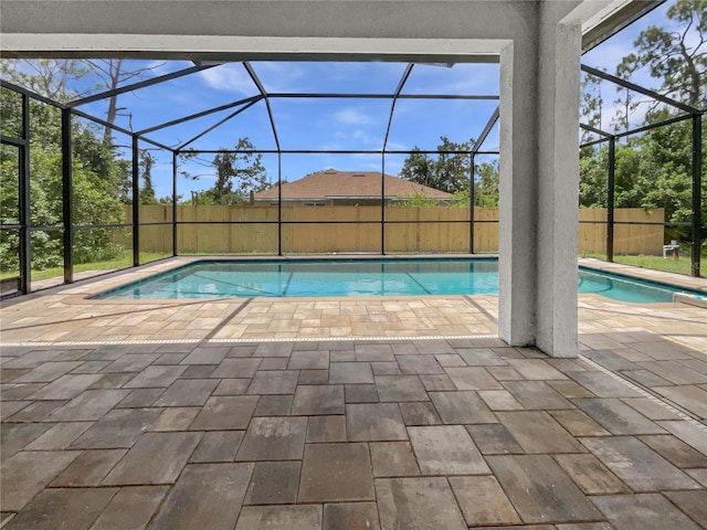 3328 Circleville St, North Port, FL 34286 - view of swimming pool with a patio and a lanai