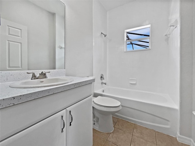 3328 Circleville St, North Port, FL 34286 - bathroom with tile patterned flooring, vanity, and shower / washtub combination