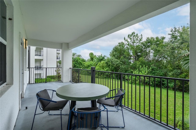 view of balcony