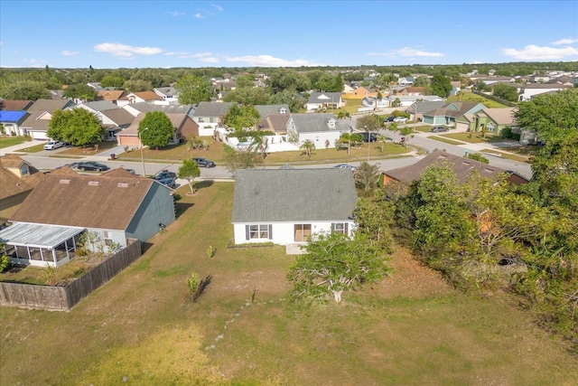 drone / aerial view with a residential view