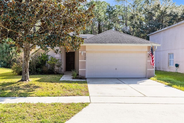 view of front of house featuring a front yard