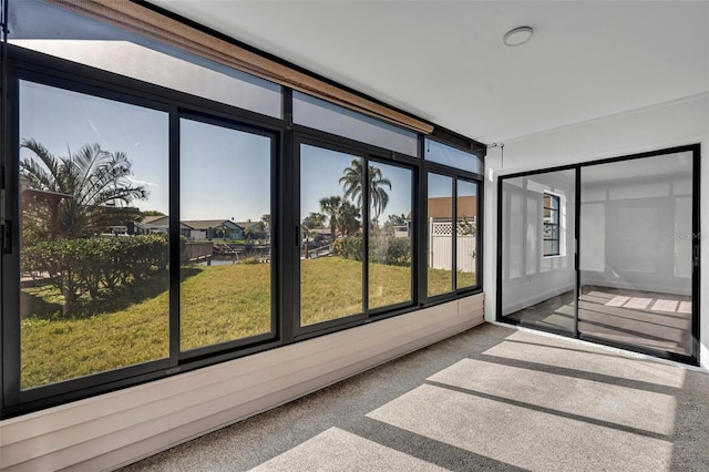 view of sunroom