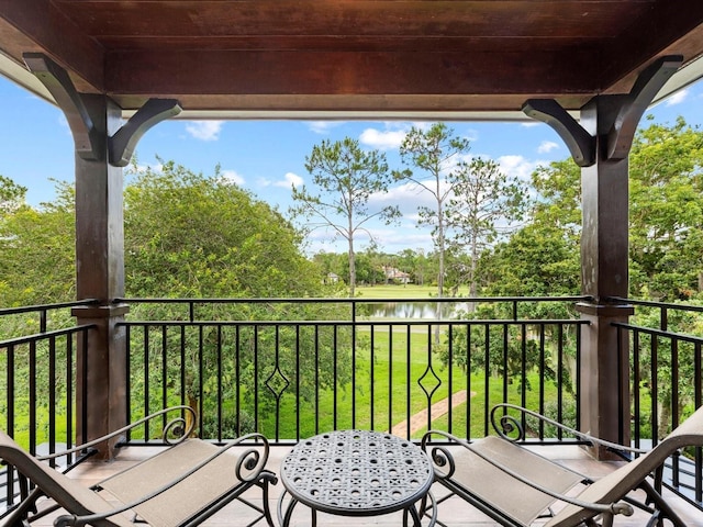 view of balcony