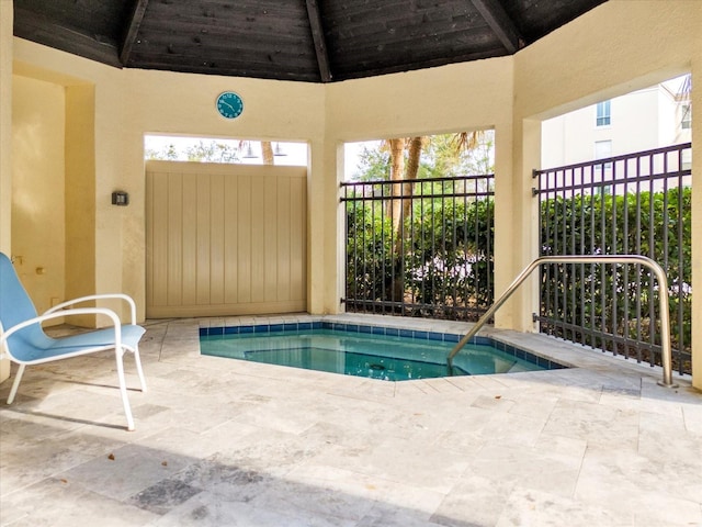 view of pool with a patio