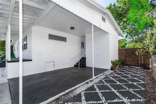 5508 Meridian Way, Orlando, FL 32808 - view of patio / terrace with entry steps and fence