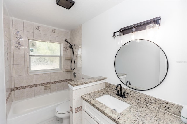 5508 Meridian Way, Orlando, FL 32808 - full bathroom featuring shower / tub combination, toilet, and vanity