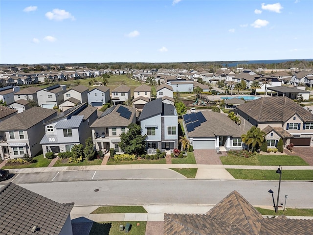 birds eye view of property featuring a residential view