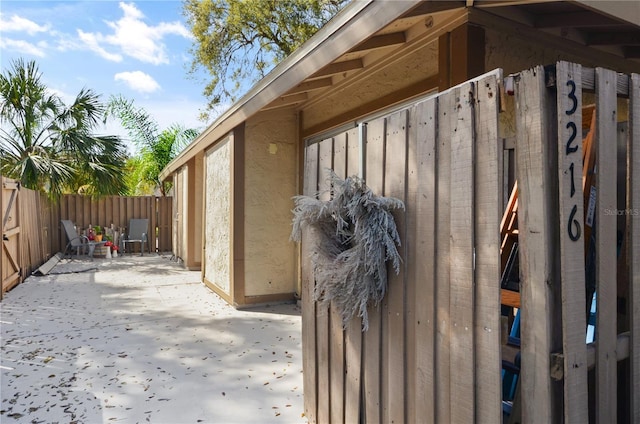 view of horse barn