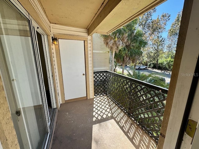 view of balcony