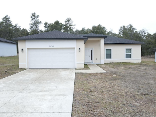 view of front of home featuring a garage