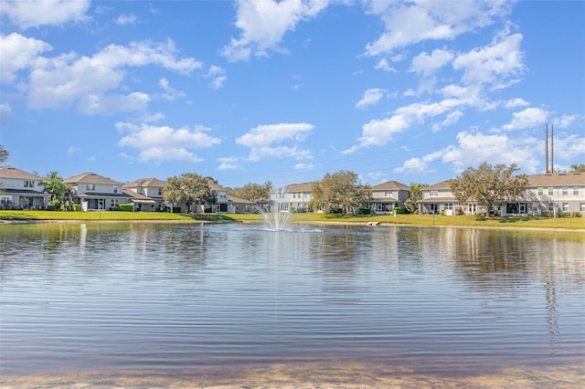 water view featuring a residential view