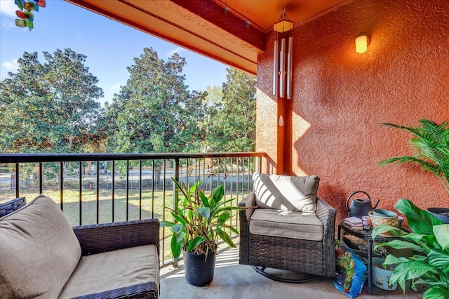 view of balcony