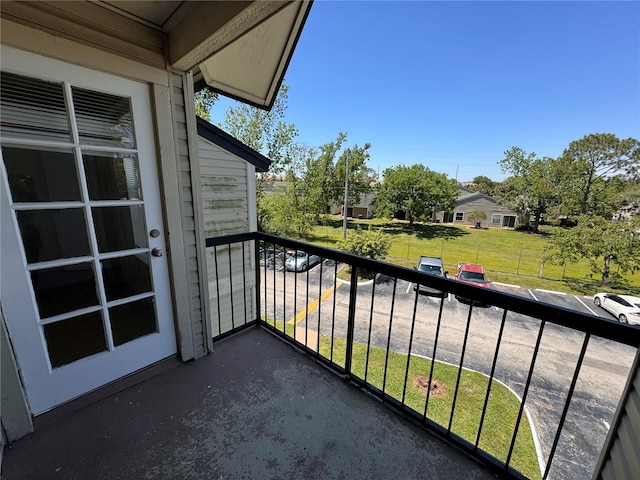 view of balcony