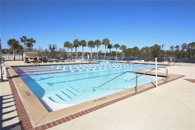 view of pool with a patio