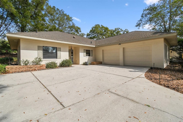 ranch-style house with a garage