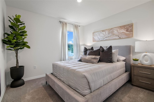 bedroom with carpet floors