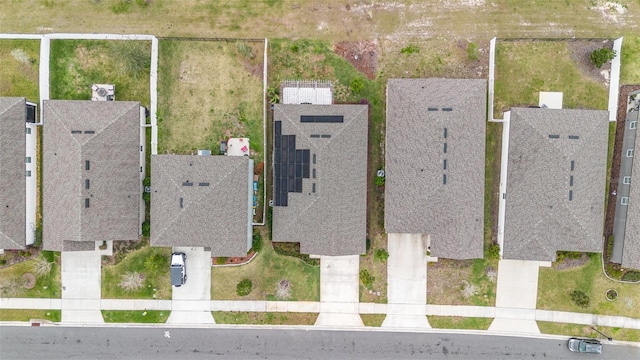 drone / aerial view with a residential view