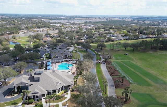 aerial view featuring a residential view