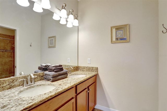 bathroom with vanity