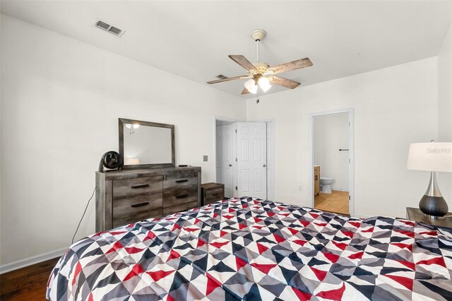231 Turtle Cv, Panama City Beach, FL 32413 - bedroom featuring ensuite bathroom and ceiling fan
