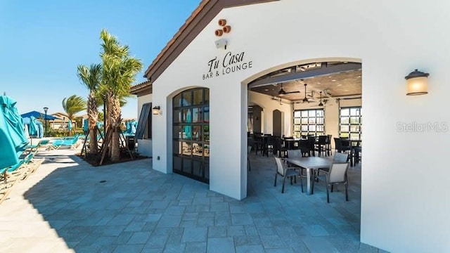 view of patio with french doors