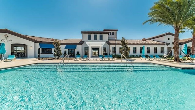 view of pool with a patio