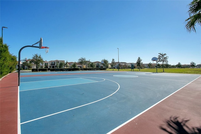 view of basketball court