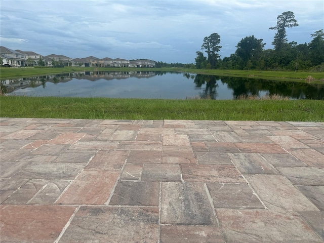 view of water feature