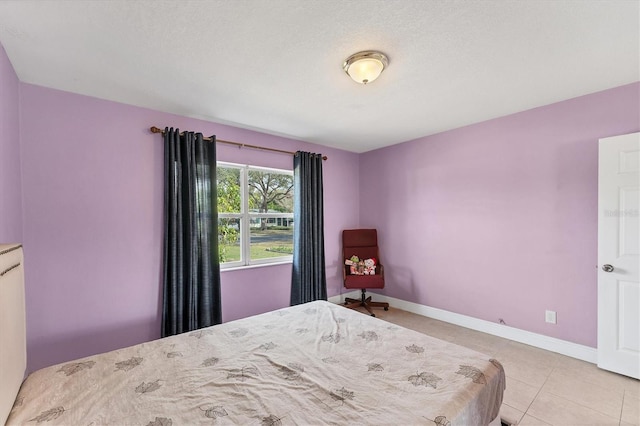 view of tiled bedroom