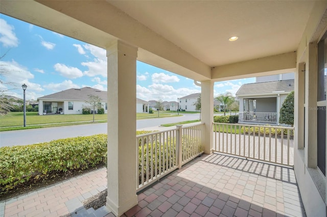 view of patio / terrace with covered porch