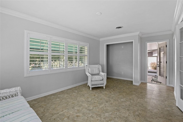 625 Brechin Dr, Winter Park, FL 32792 - unfurnished room with ornamental molding, baseboards, and light flooring
