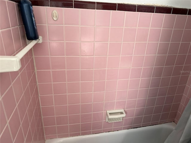 details with tiled shower / bath