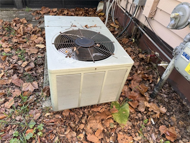 exterior details featuring central AC unit