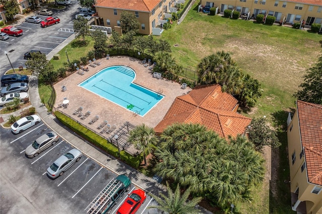 birds eye view of property