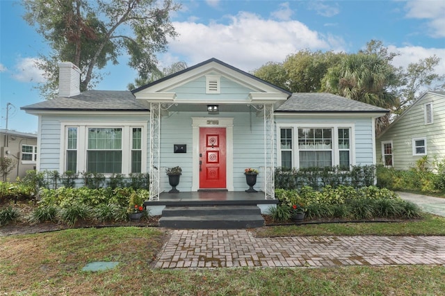 view of bungalow-style home