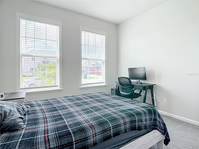 bedroom with carpet flooring