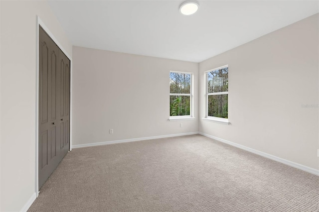 view of carpeted empty room