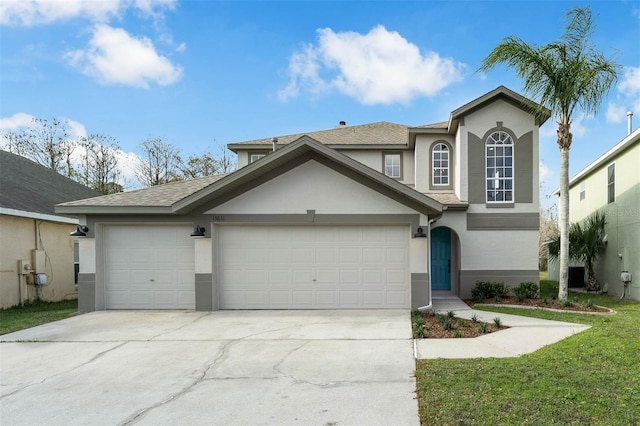 view of front of house featuring a garage