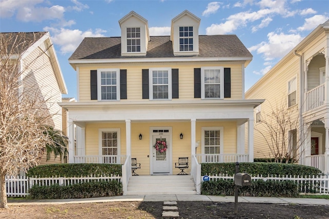 view of front facade with a porch