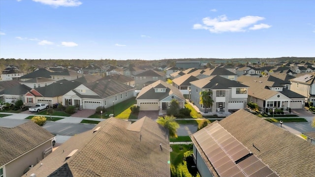 drone / aerial view with a residential view