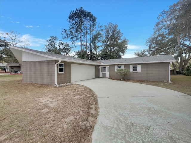 ranch-style house with a garage