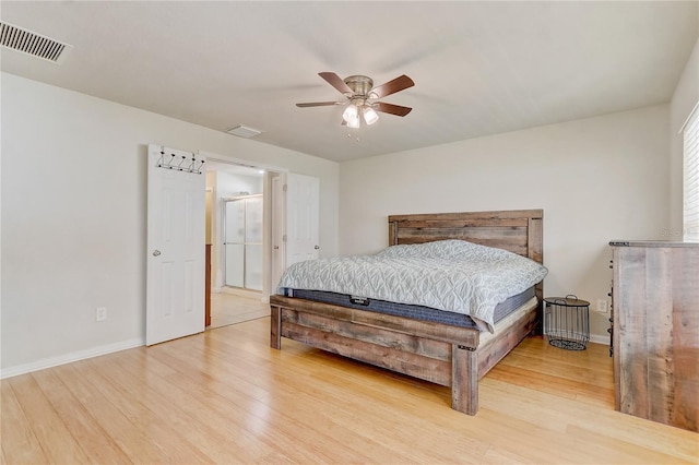 3995 SW 57th Ct, Ocala, FL 34474 - bedroom featuring wood finished floors, baseboards, and a ceiling fan