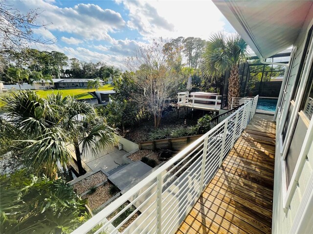 view of balcony