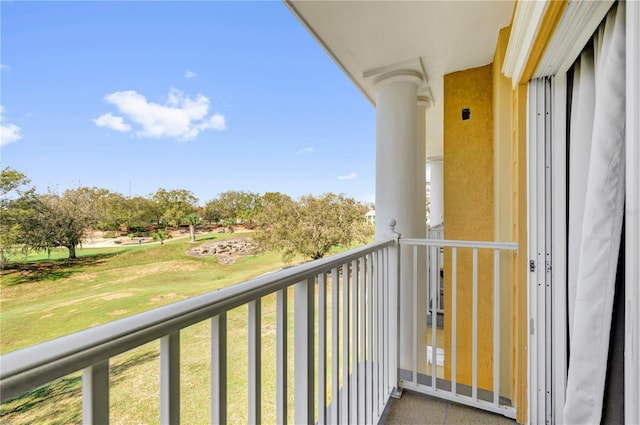 view of balcony