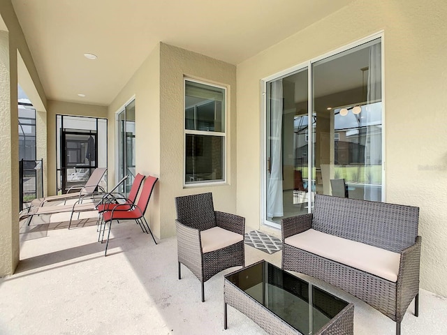 view of patio / terrace featuring an outdoor hangout area