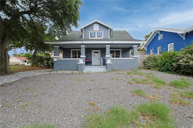 view of front of house with a porch