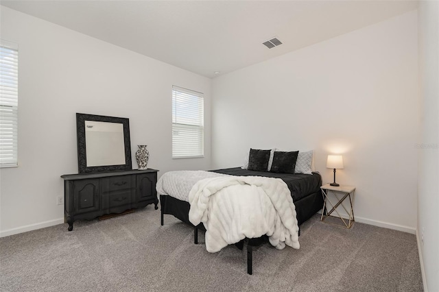 bedroom with carpet floors