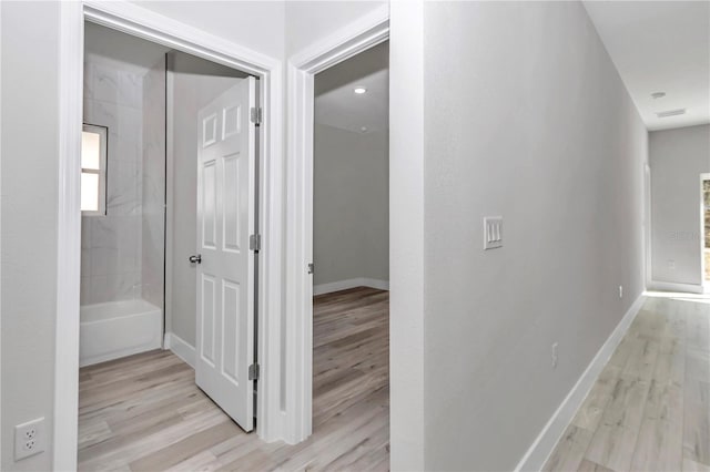 2844 SW 162nd Street Rd, Ocala, FL 34473 - hallway featuring light hardwood / wood-style flooring