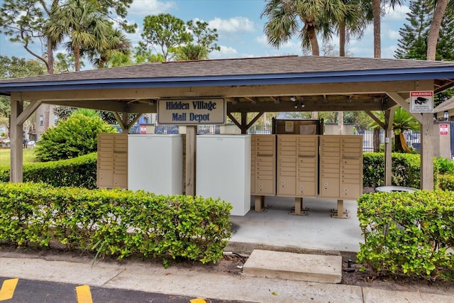 view of community with mail area